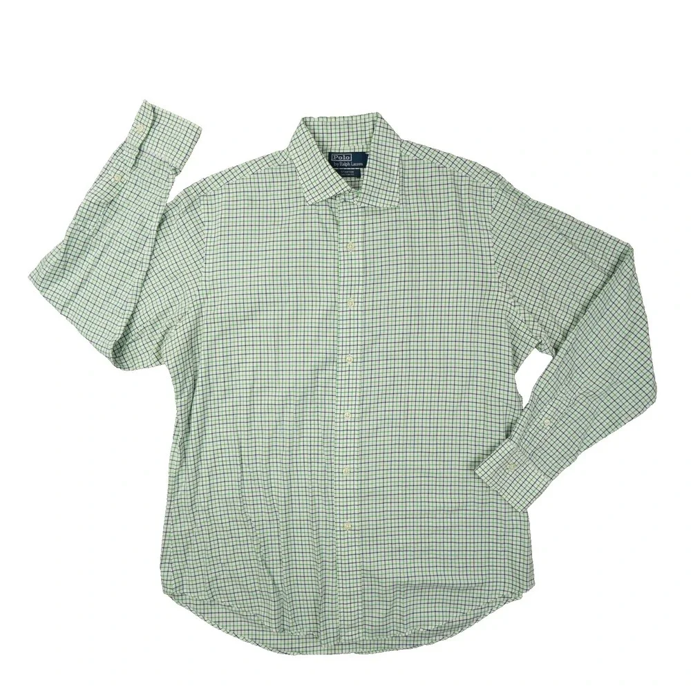 Polo Ralph Lauren Stanton Custom Fit‎ Button Up Shirt Men's Large Preppy